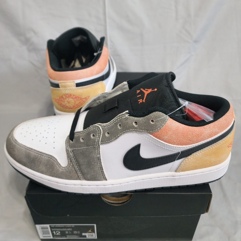 New Air Jordan 1 Low SE Black/Sundial-Magic Ember
